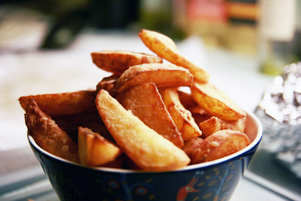 Dobbeltstegte Hjemmelavede Pommes Frites